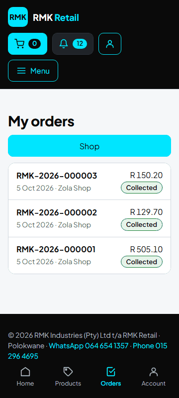 My orders