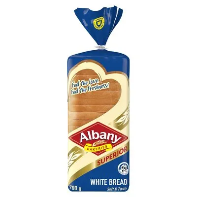 Albany Superior Sliced White Bread