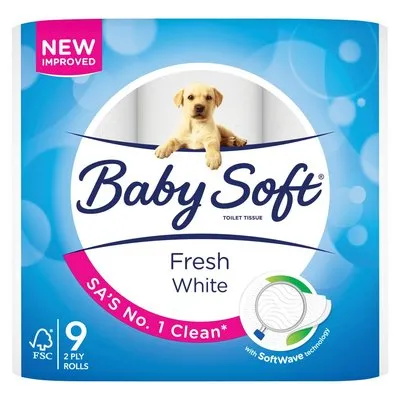 Baby Soft White 2 Ply Toilet Paper