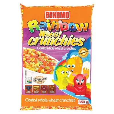 Bokomo Rainbow Crunchies Sugar Coated Wheat Puf