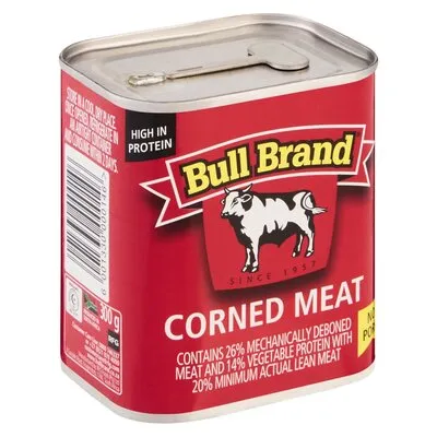 Bull Brand Corned Meat & Cereal Tin