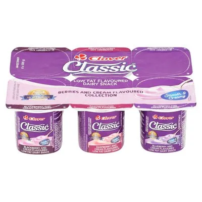Clover Classic Low Fat Smooth Berry Yoghurt
