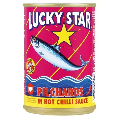 Lucky Star Pilchards in Hot Chilli Sauce