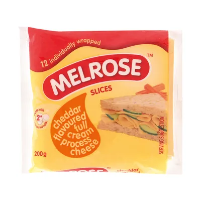 Melrose Processed Cheddar Slices