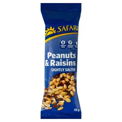 Safari Peanuts & Raisins Lightly Salted