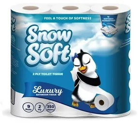 SnowSoftWhite 2 Ply Toilet Paper