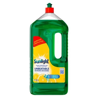 Sunlight Regular Degreasing Dishwashing Liquid Detergent